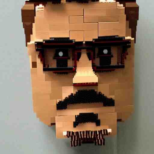 robert downey jr made out of lego, 