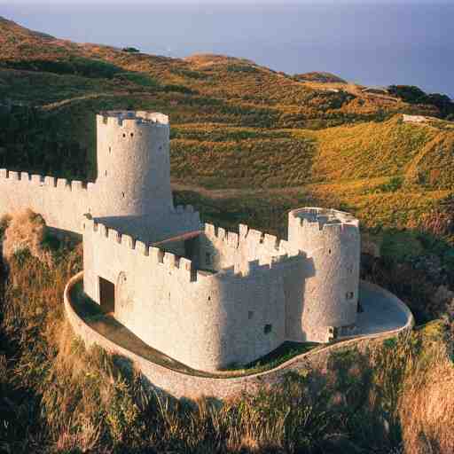 castle designed by renzo piano overlooking big sur. landscape design by andre le notre. fujinon premista 1 9 - 4 5 mm t 2. 9. portra 8 0 0. w 1 0 8 8 