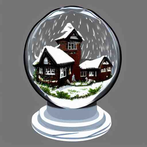 snow globe of broeker veiling, artstation, photorealism 