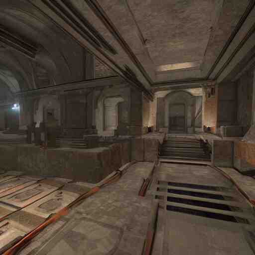 quake episode 1 level 1 rendered in unreal engine 5, hyper detail, realistic 