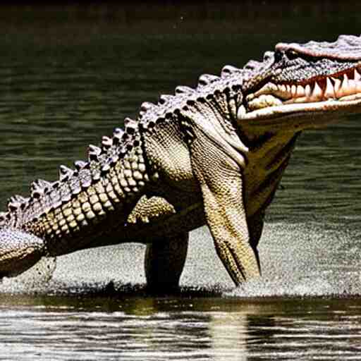 Photomorph that fuses a crocodile with a cow