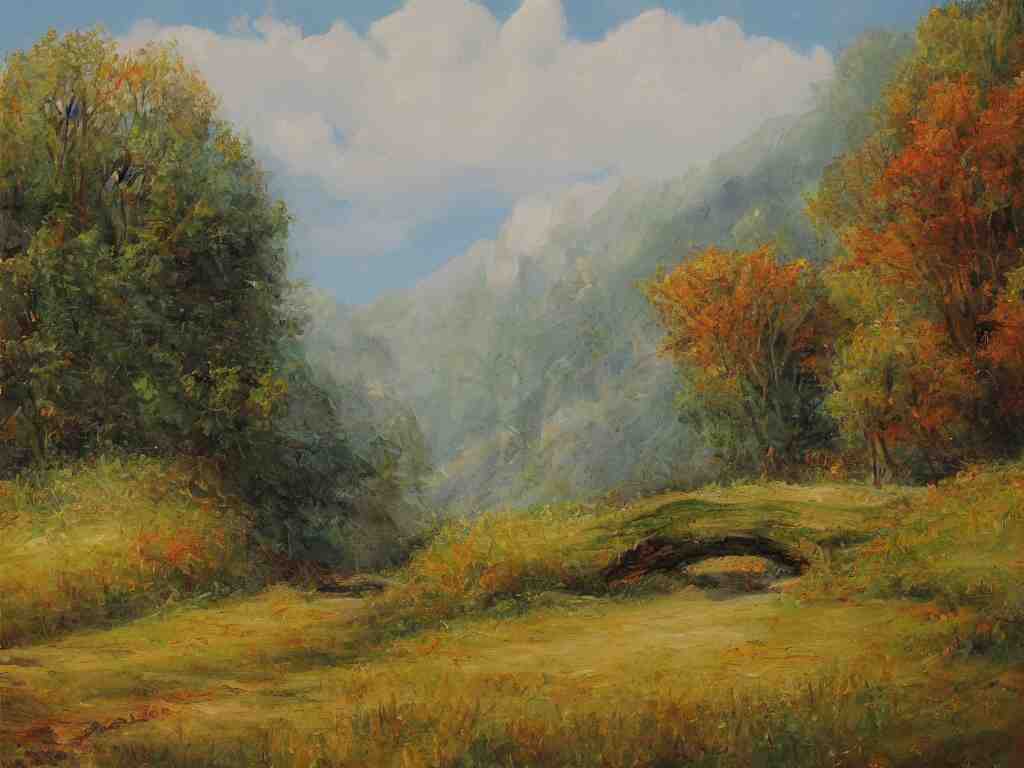 a beautiful landscape painting, trending on arstation 