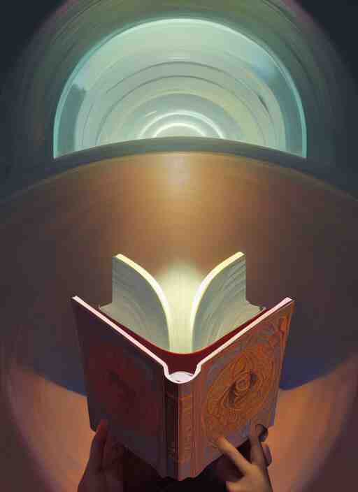 centered painted portrait, face of a classic depiction of an alien reading a book about humans, gloomhaven, matte painting concept art, art nouveau, beautifully backlit, swirly vibrant color lines, muted and dull colors, aesthetic octane render, 8 k hd resolution, by ilya kuvshinov and cushart krentz and gilleard james 