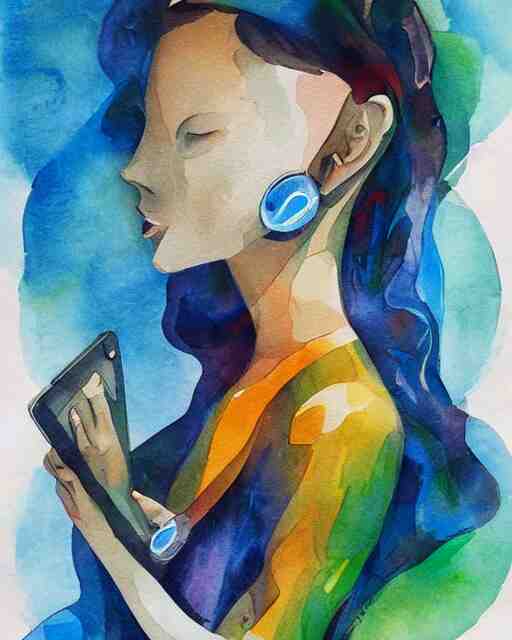 communication, water color, trending on artstation, beautiful artwork, humanity 