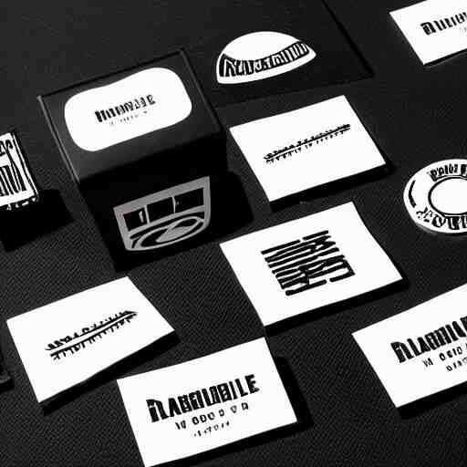 black on white graphic design stickers in style of david rudnick, eric hu, guccimaze, acid, y 2 k, 4 k sharpening, 