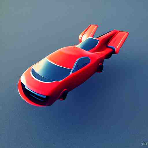 futuristic sports flying car, hyperrealistic, cinema 4 d, cinematic 