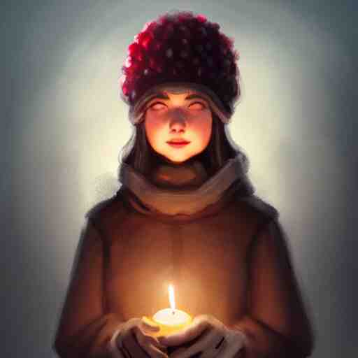 an adventurer wearing a black night cap with a pom pom at the end, holding a candle, portrait, d & d, science fiction, concept art, matte, sharp focus, illustration, concept art, jason chan 