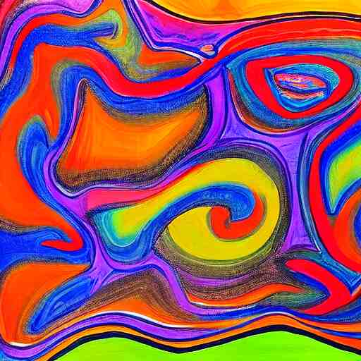 psychedelic painting of the soul 