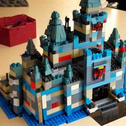 castle greyskull made out of legos 