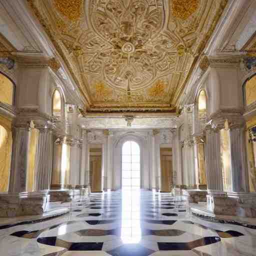 a marble room carved from the marble flesh of god, beautiful in its smoothness and expansiveness, architectural photograph 