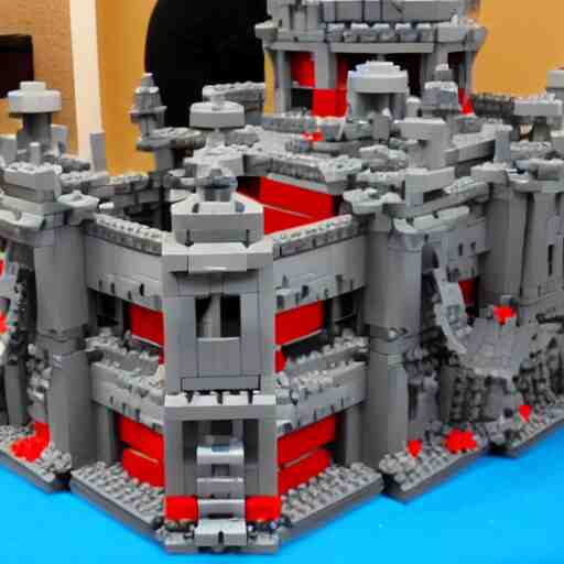 castle greyskull made out of legos 