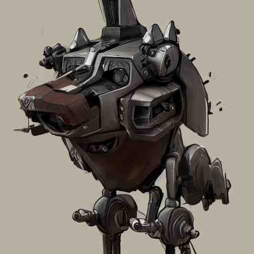 a robotic fox by viktor antonov, mechanic, dishonored, concept art, intricate, detailed, dramatic, artstation 