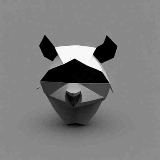 low poly spinning rat 