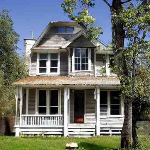 a photo of a house so uninteresting and unremarkable, with nothing to make it unique, a truly normal house 