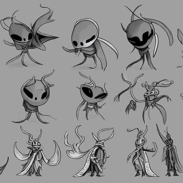 hollow knight character design by ari gibson 