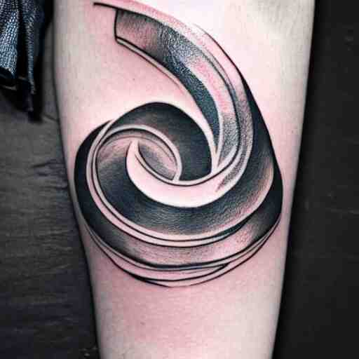 a tattoo inspired by the musical artist aurora, abstract, pritty. 