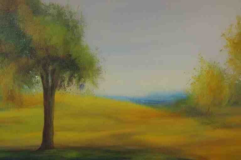 landscape painting by Cristine Guinamand