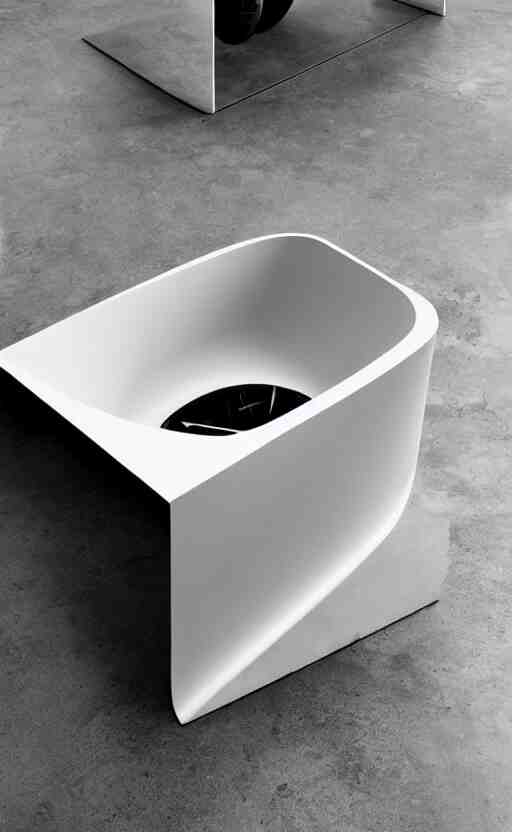 a stylish tank of water for teslas ; designed by marc newsom, zaha hadid, blonde, joseph and joseph, dieter rams ; natural materials ; industrial design ; behance ; le manoosh ; pinterest ; if design award ; reddot design award 