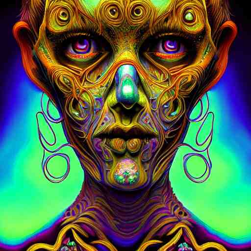 an extremely psychedelic portrait of a ghost, surreal, lsd, face, detailed, intricate, elegant, lithe, highly detailed, digital painting, artstation, concept art, smooth, sharp focus, illustration, art 