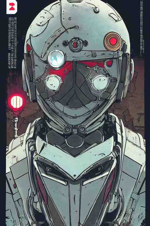 
robot ninja mask helmet bot borderland that looks like it is from Borderlands and by Feng Zhu and Loish and Laurie Greasley, Victo Ngai, Andreas Rocha, John Harris 
