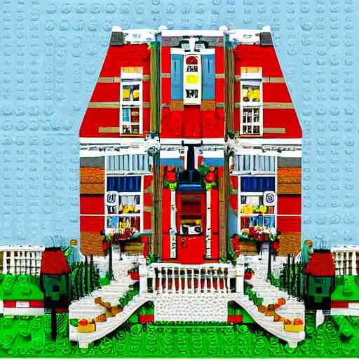 lego house, highly detailed, digital painting 