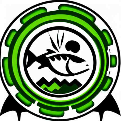 a vector logo of a fishing business 