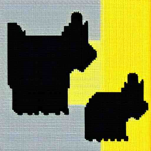 8-bit art of a black cat and gray mouse, 80s, vivid colors