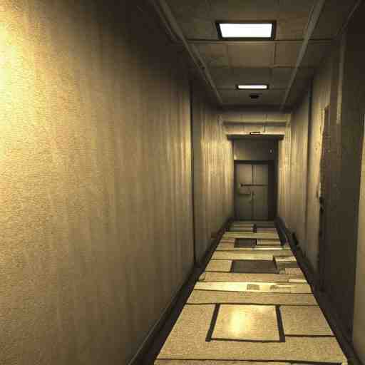 hallway in the backrooms, unreal engine tech demo 