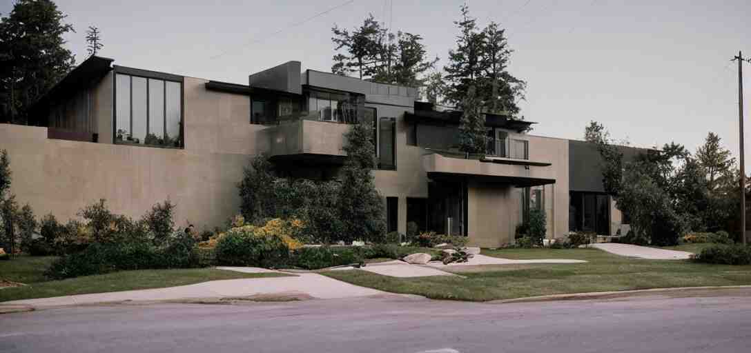 large modern house. accidentallywesanderson. fujinon premista 1 9 - 4 5 mm t 2. 9. portra 8 0 0. 