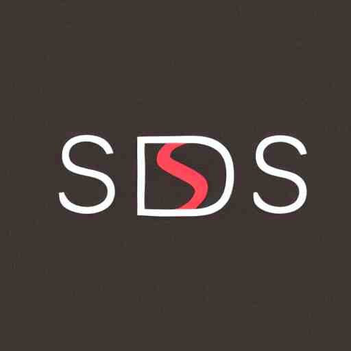 a logo for SD with two letters and also reading Stable Diffusion