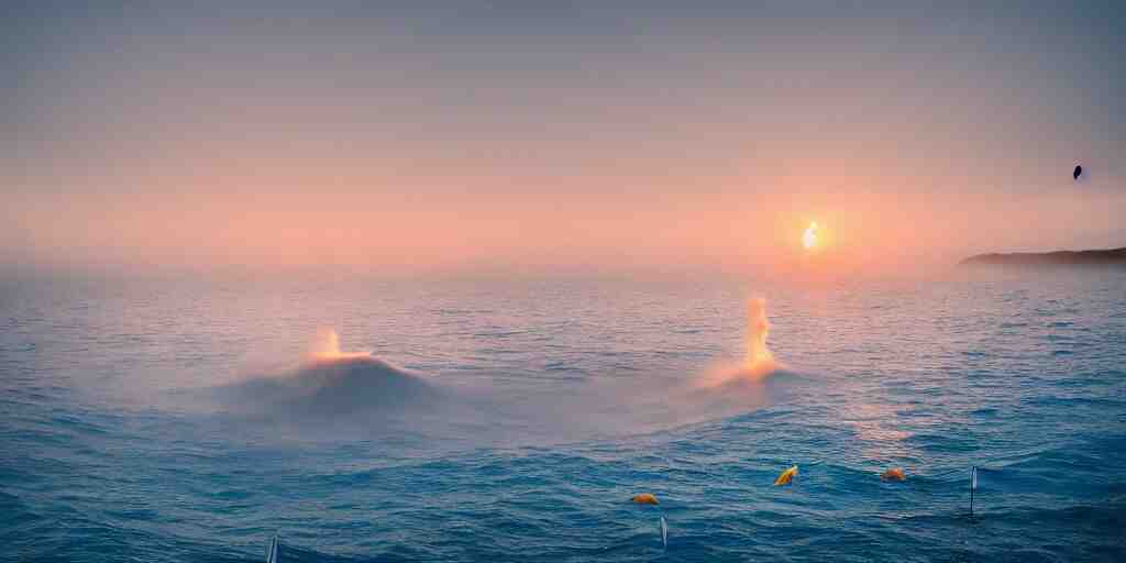 a great photograph of the most amazing golf hole in the world under water, fish everywhere, perfect light, ambient light, 5 0 mm, golf digest, top 1 0 0, fog 