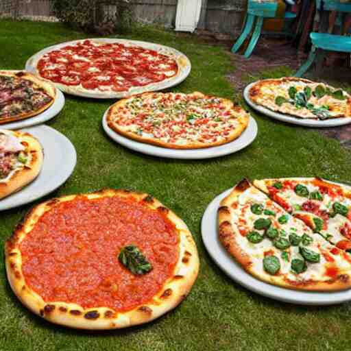 a garden of pizza 