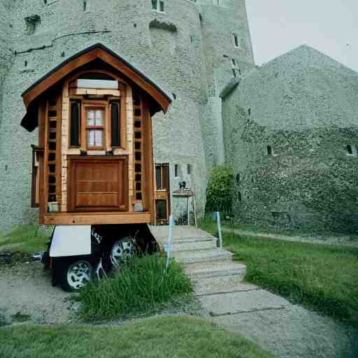 Castle as a tiny home. Photographed with Leica Summilux-M 24 mm lens, ISO 100, f/8, Portra 400