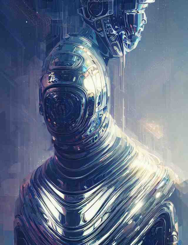 futuristic soldier reflective chrome armor super intricate ornaments artwork by tooth wu and wlop and alena aenami and greg rutkows 