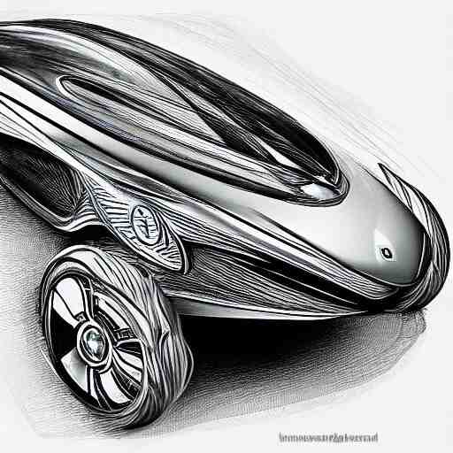 futuristic vehicle concept, etch a sketch art 