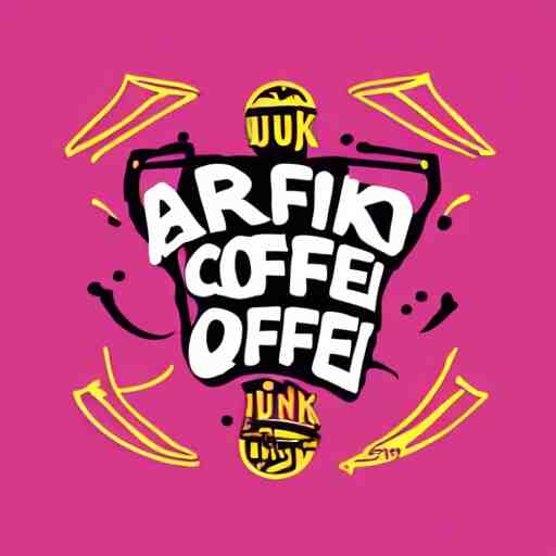 a logo for a futuristic afropunk coffee company