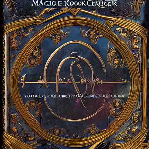 cover of magic book written by sorcerer, highly detailed, 4 k 