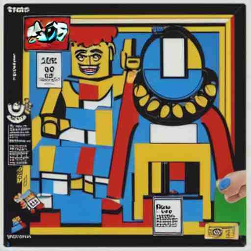 pablo picasso lego, activity play centre, plastic, toy, butcher billy style 