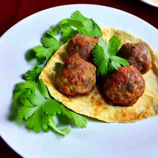 tortilla with meatballs in a secret society 