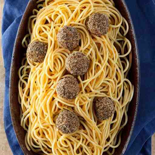 On top of spaghetti, All covered with cheese, I lost my poor meatball, When somebody sneezed, It rolled off the table, And onto the floor, And then my poor meatball, Rolled out of the door