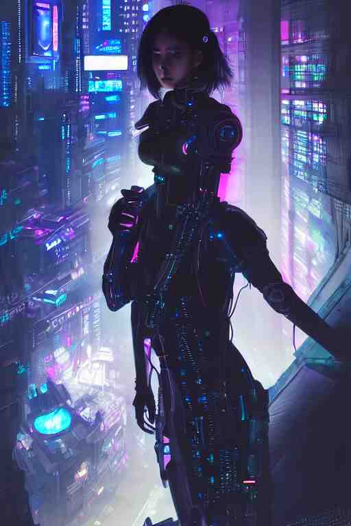 portrait futuristic passionate cyberpunk young female Crusader, in futuristic spotlighting tokyo rooftop cyberpunk night, ssci-fi, fantasy, intricate, very very beautiful, elegant, neon light, highly detailed, digital painting, artstation, concept art, soft light, hdri, smooth, sharp focus, illustration, art by tian zi and craig mullins and WLOP and alphonse mucha