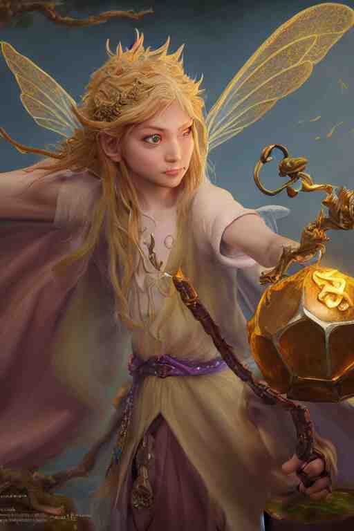 legendary fairy prince wizard cast a spell, highly detailed, d & d, fantasy, highly detailed, digital painting, trending on artstation, concept art, sharp focus, illustration, global illumination, ray tracing, realistic shaded, art by artgerm and greg rutkowski and fuji choko and viktoria gavrilenko and hoang lap 