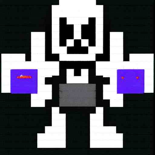 sans from undertale, pixel art, Stable Diffusion