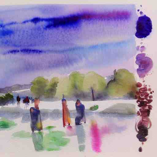 watercolour wodoo people 