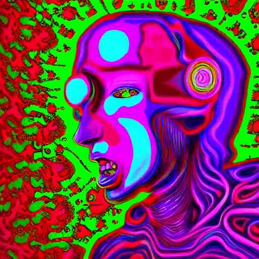 👽 🤖 psychedelic style, surreal, digital painting 