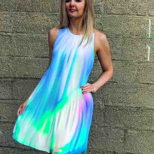 a summer dress that looks like the northern lights, 4 k, trending 