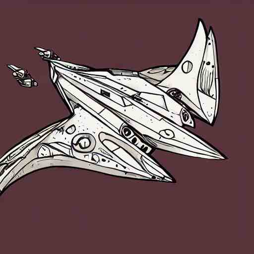 spaceship in the style of fiona staples 