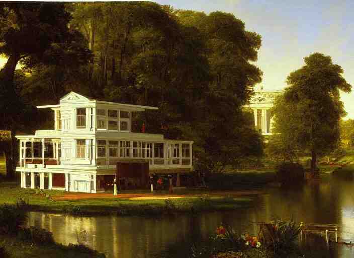 painting of the farnsworth house by thomas cole 