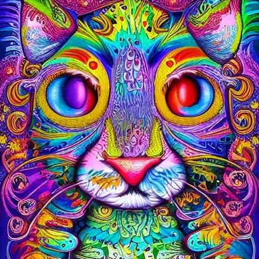 an incredibly detailed masterpiece collaborative painting by Lisa Frank, ornate, detailed, high resolution, wow!, intricate