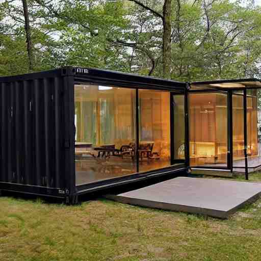 luxury! shipping container! house!!! designed by ludwig mies van der rohe! 